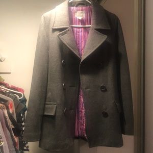 Grey peacoat. Like new!!